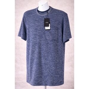 ATM Anthony Thomas Melillo T Shirt Men's Small Navy Tee Luxury Minimalist NWT